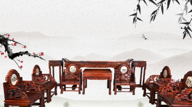 簡(jiǎn)約新中式家具裝修，中式紅木家具具有獨(dú)特的藝術(shù)氣息